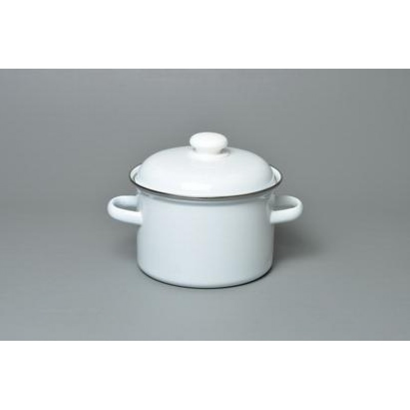 Кастрюля эмалированная с крышкой 4,5 л
