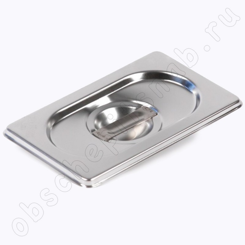 Крышка для гастроемкости из нержавеющей стали Luxstahl GN 1/9