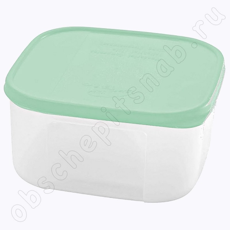 Контейнер пищевой для продуктов с крышкой квадратный 0,7 л., пластик Bio NP2356