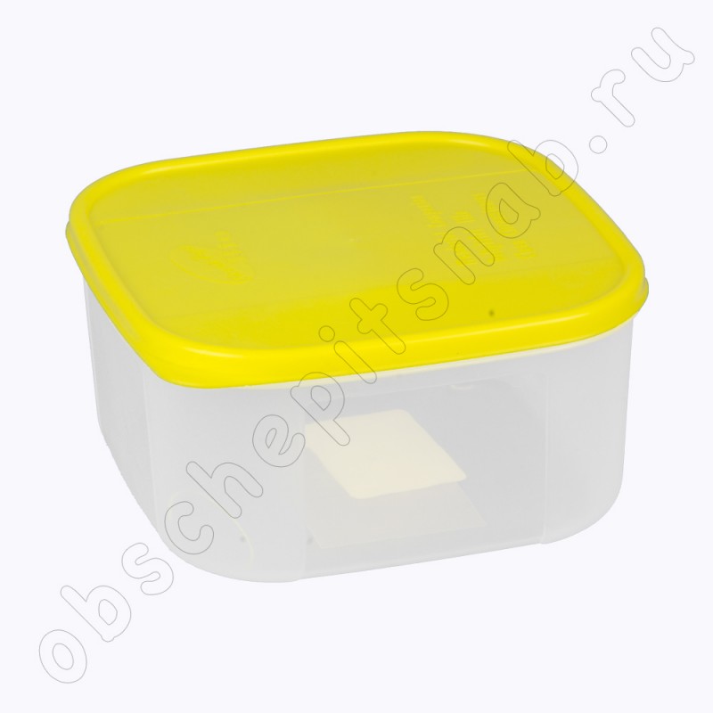 Контейнер для продуктов пластик Verona квадратный 1,1 л.